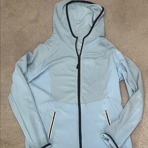 Women's Cali Light Blue Hooded Jacket